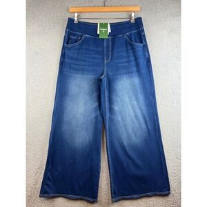 New Halara Womens High Waisted Wide Leg Pull On Denim Legging pant size XL